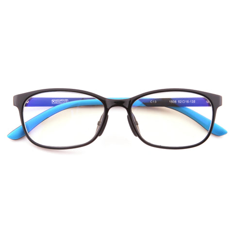 Mind Bridge Big Kids and Teens Computer Glasses (Black Blue) - CrystalHillGlasses.com