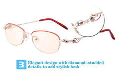 Mind Bridge Ladies' Elegant Computer Reading Glasses 8801 - CrystalHillGlasses.com